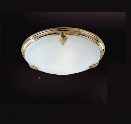 Потолочный светильник 1752 PL Possoni Латунь, стекло в наличии и на заказ в Москве - spaziodecor.ru